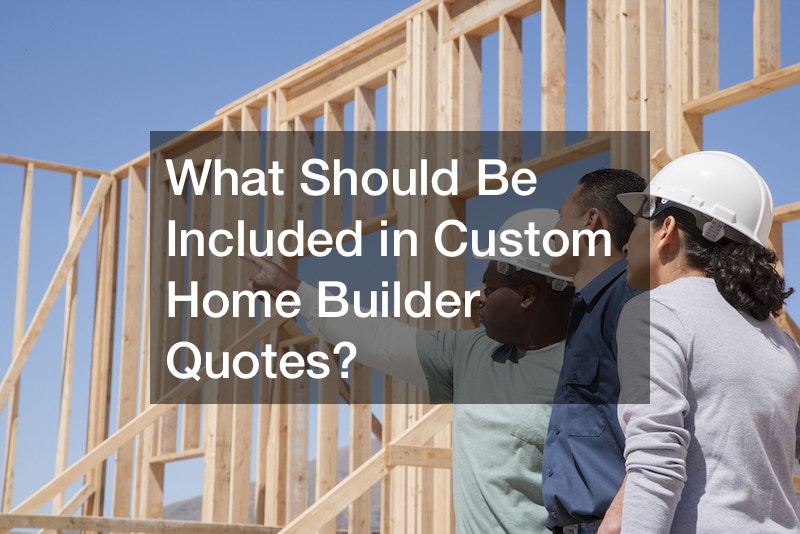 custom home builder quotes